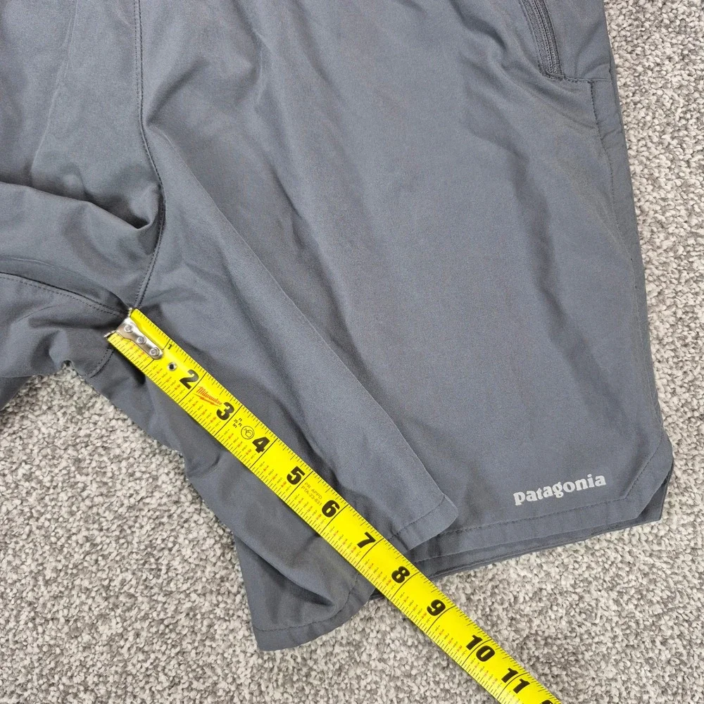 Patagonia Nine Trails Shorts Mens Large Gray 8